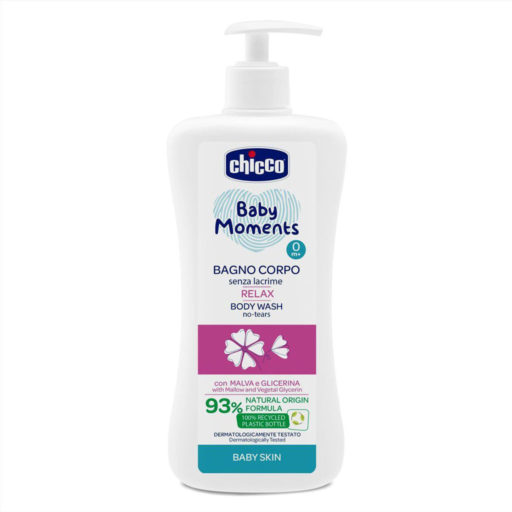 CHICCO Šampon na tělo s dávkovačem Baby Moments Relax 500 ml