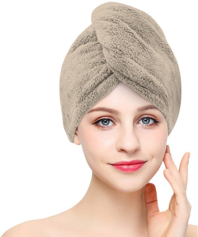 Kaptan Rychleschnoucí froté turban na vlasy, béžový