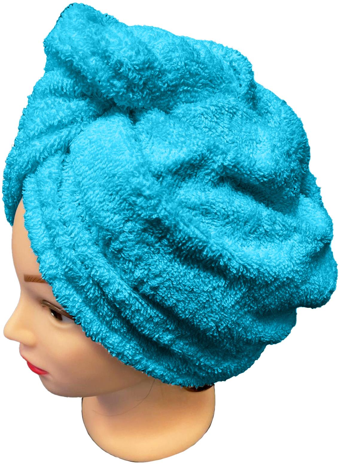 Kaptan Rychleschnoucí froté turban na vlasy, tyrkysový