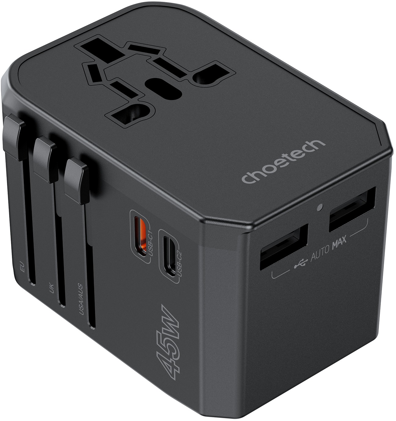 ChoeTech PD45W 2C+2A Travel Wall Charger