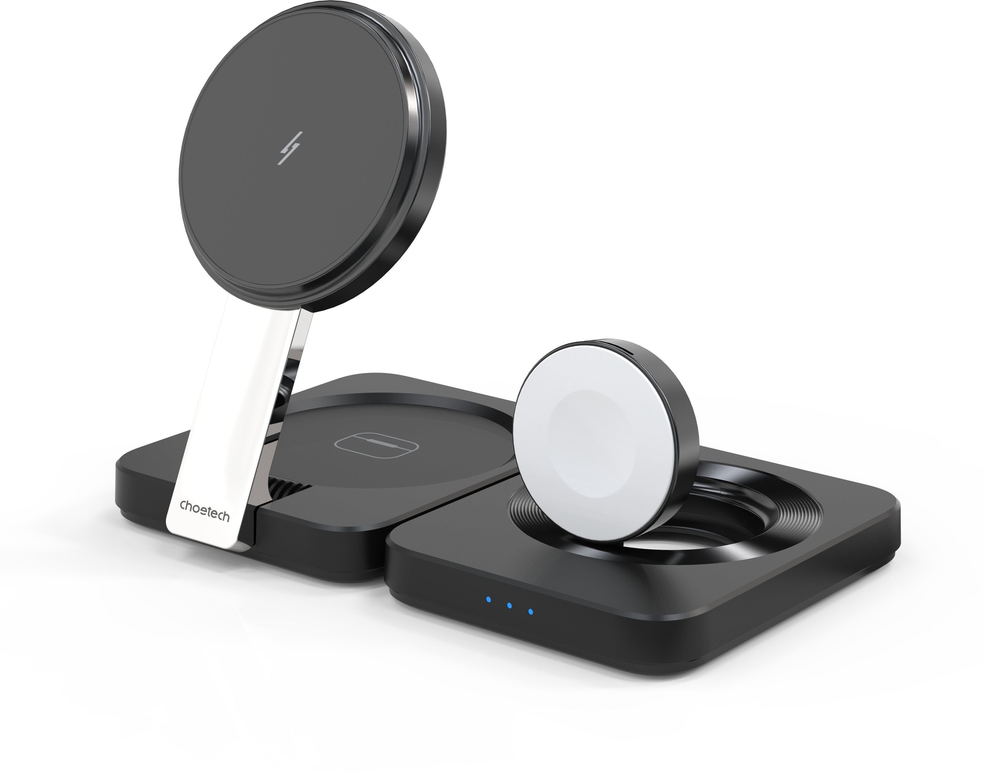 Choetech 15W QI2 Certified 3-in-1 Foldable Magnetic wireless charger