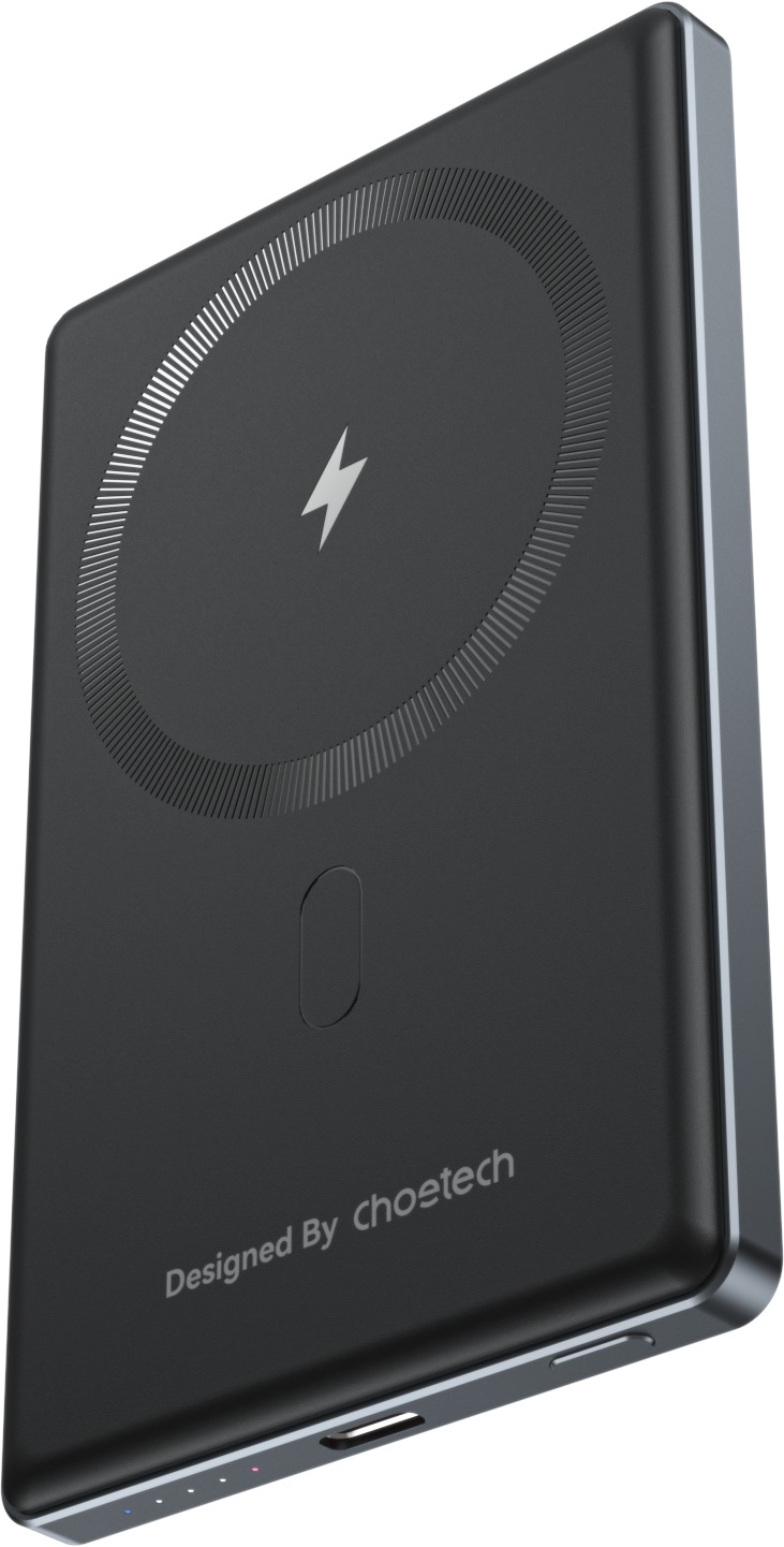 ChoeTech MagLeap Wireless 5000mAh Fast Charge + PD3.0 (20W) Ultra-thin 8.9mm, černá
