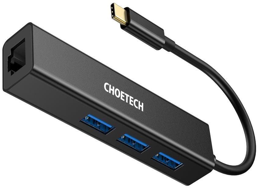 ChoeTech 4-in-1 USB-C to RJ45 GLAN Adapter