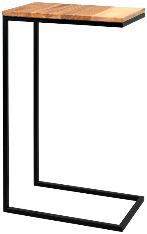 YLD Odkládací stolek 25 × 40 × 60 cm, kov + dřevo