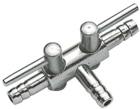 Hobby Dvoucestný vzduchový kohout 4/6 mm kovový