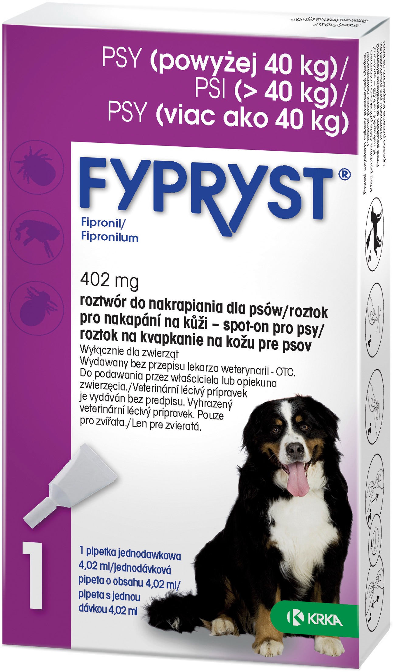 Fypryst spot on pes nad 40 kg XL 1 × 4,02 ml