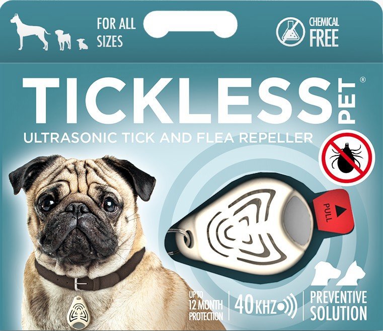 TICKLESS® PET Ultrazvukový odpuzovač proti klíšťatům pro psy béžový