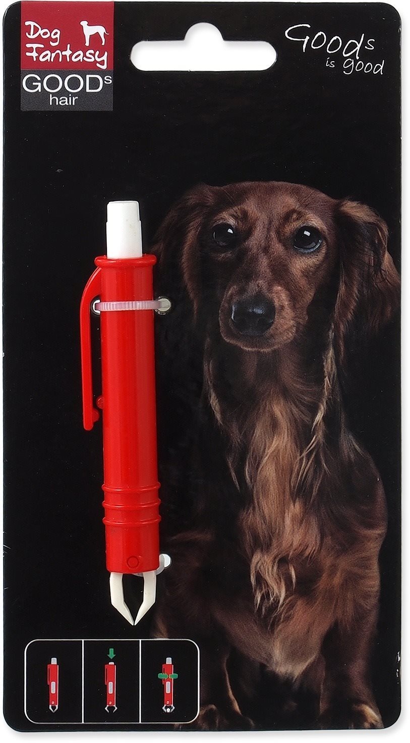 DOG FANTASY Pinzeta na klíšťata plast 9 cm