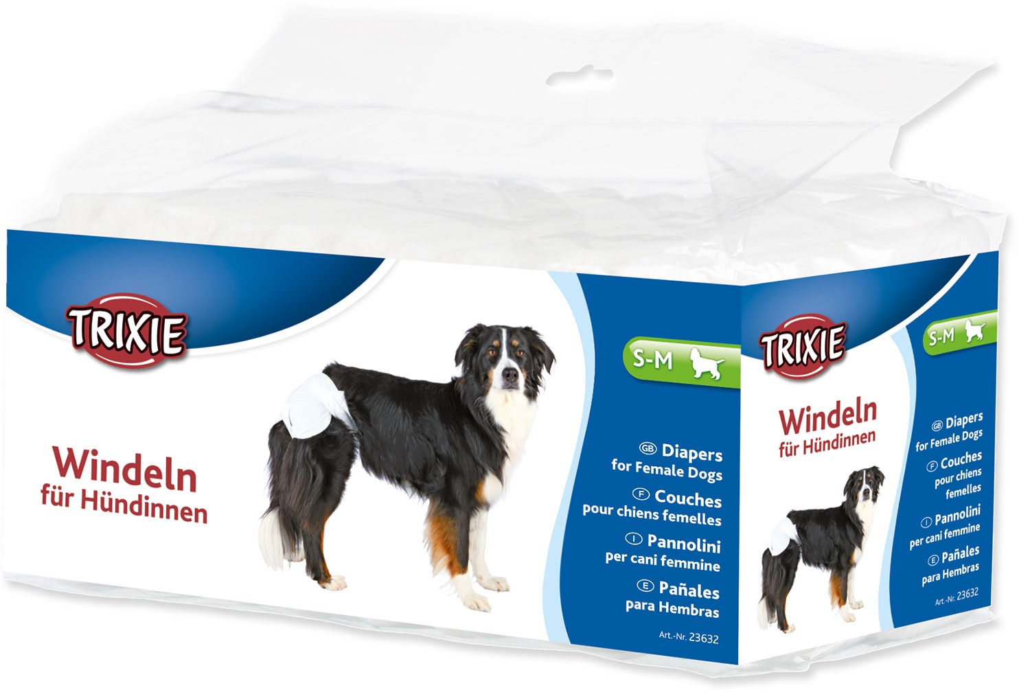 Trixie Papírové pleny pro feny S - M 12 ks