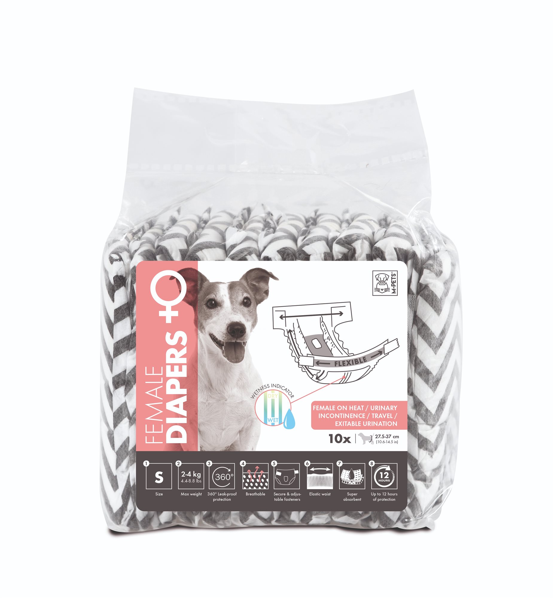 M-Pets Jednorázové pleny pro feny S 10 ks