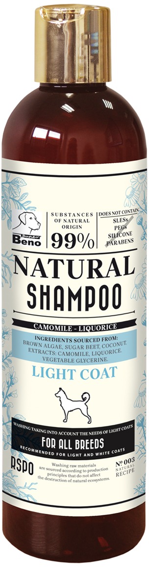 Super Beno Přírodní šampon pro psy se světlou srstí 300 ml