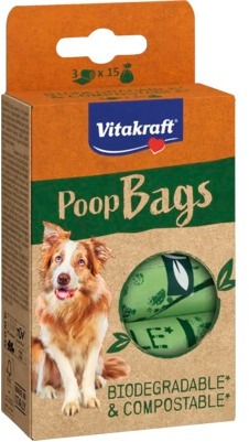 Vitakraft Poop Bags na exkrementy 3 × 15 ks