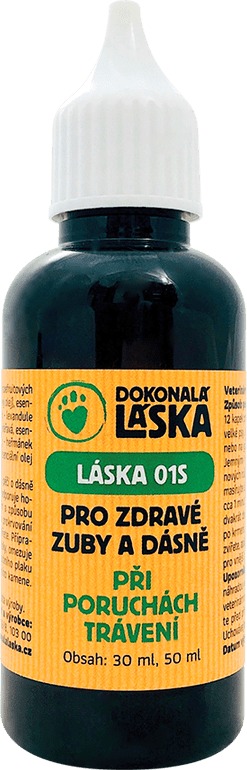 Dokonalá láska 01S Pro zdravé zuby a dásně psů 50 ml