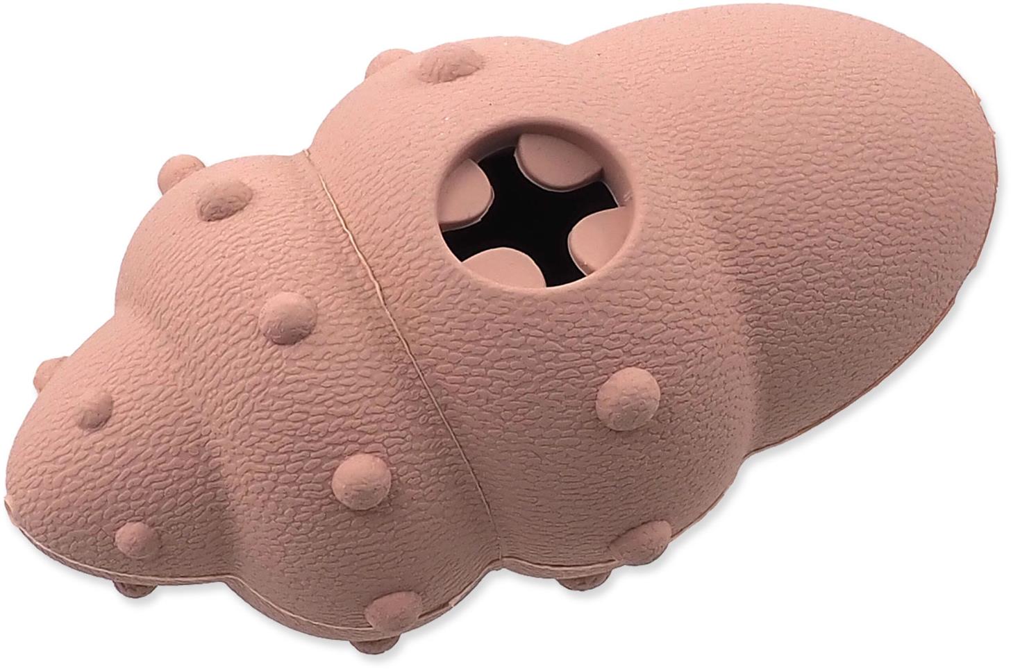 Dog Fantasy Sea Natural Toy lastura guma růžová 14,5 cm