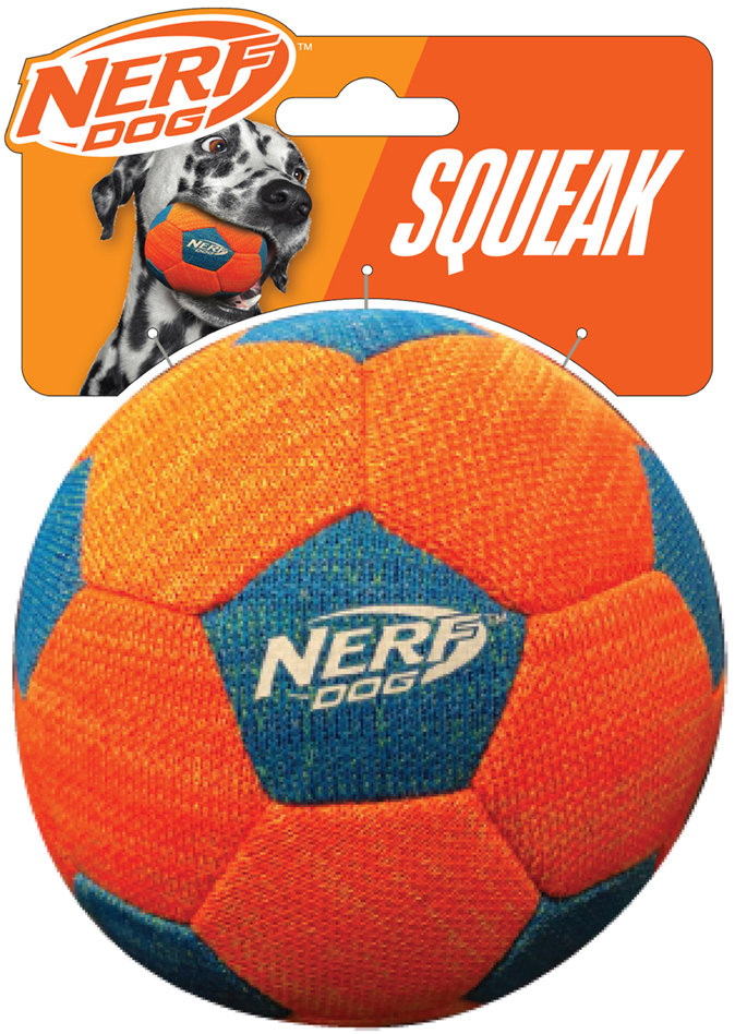 Nerf Dog X-pletený pískací fotbalový míč 12,5 cm