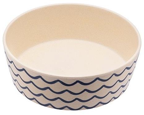 BecoBowl Bambusová miska pro psa Ocean waves vel. L