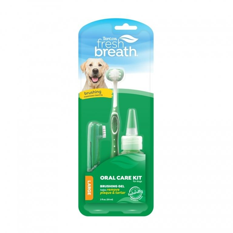 Tropiclean Fresh Breath sada na čištění zubů pro velké psy