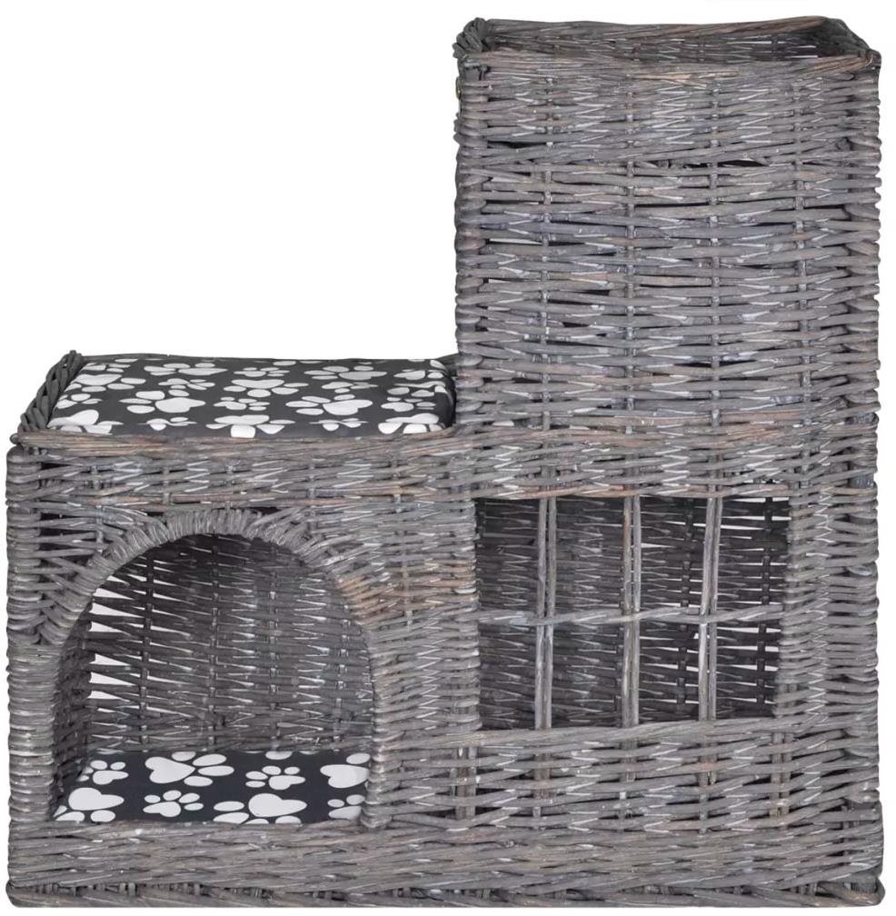 Shumee Kočičí Škrabadlo Hrad z vrbového proutí s matrací 55 × 53 × 27 cm