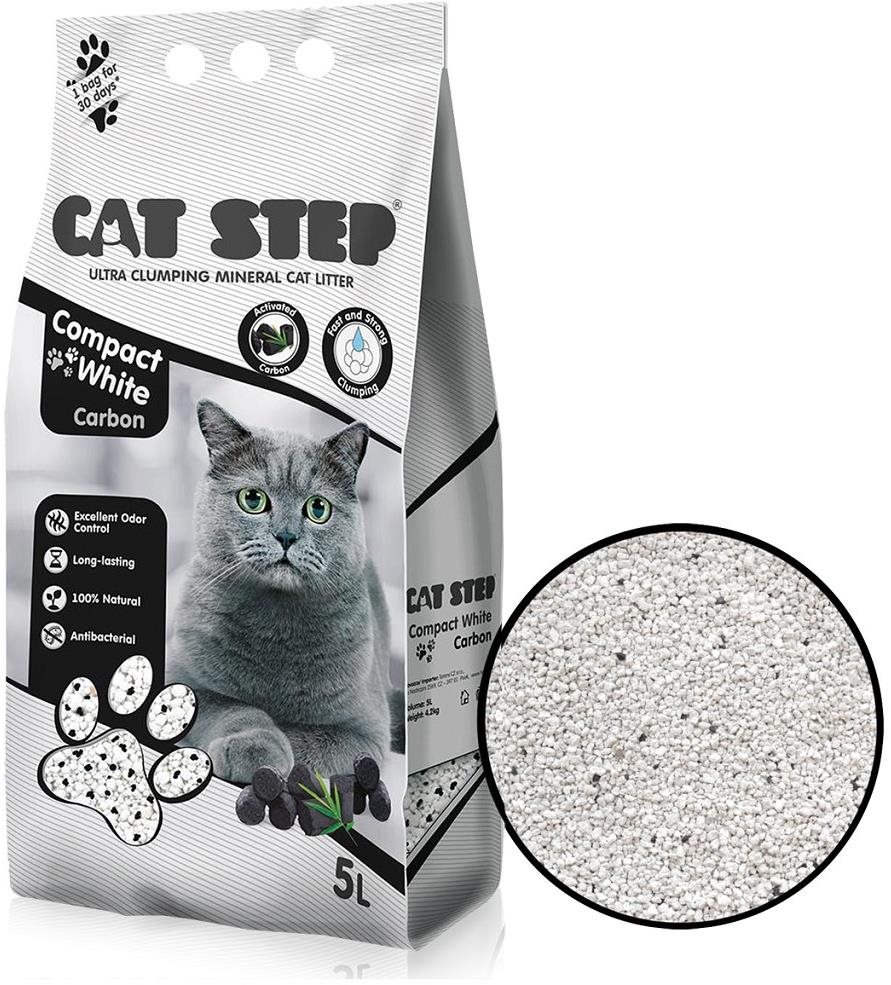 Cat Step compact white carbon 5 l