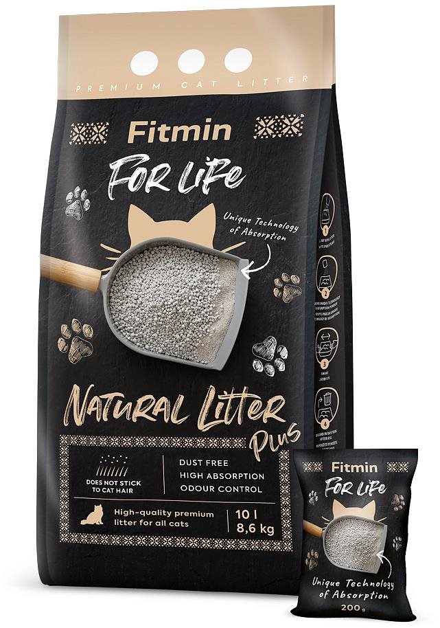 Fitmin For Life Cat Natural Litter Plus přírodní stelivo 10 l 8,6 kg