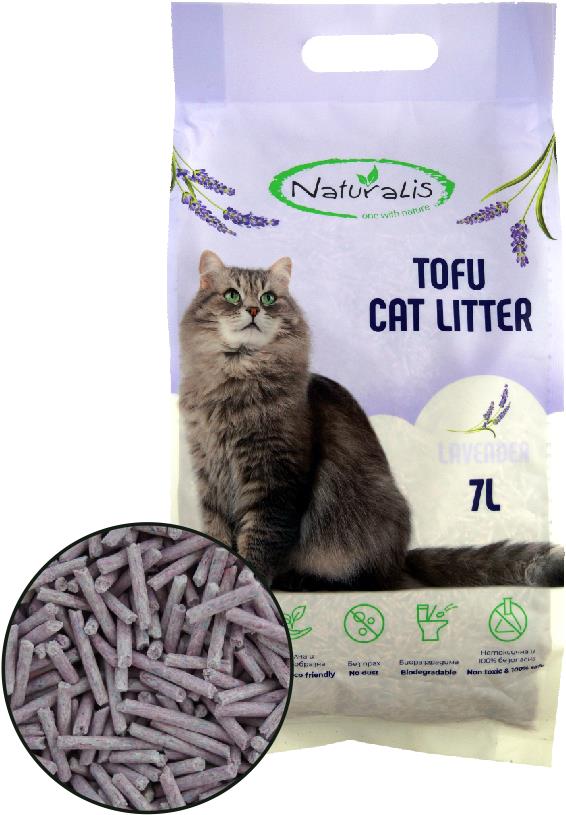 Naturalis TOFU Cat litter s vůní Levandule 7 l