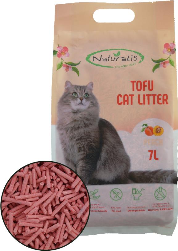 Naturalis TOFU Cat litter s vůní Broskve 7 l