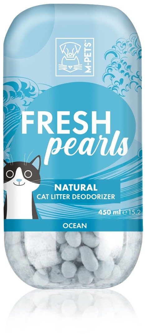 M-Pets FRESH Pearls Deodorant na kočičí toalety - vůně oceánu 450 ml