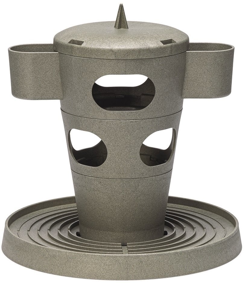 Beeztees Snack Tower Krmítko pro drůbež 32,5 cm, šedé