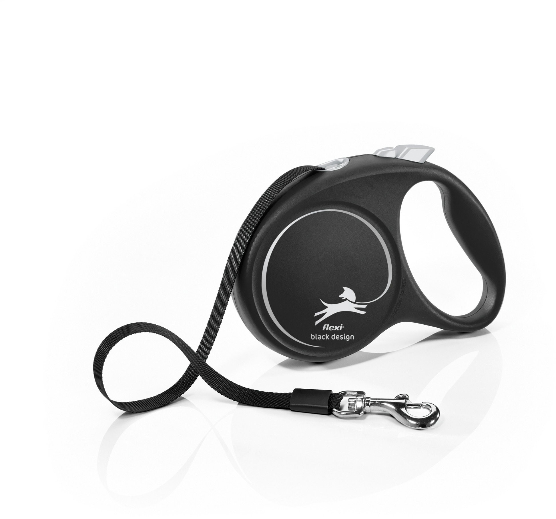 Flexi Black Design M pásek 5 m/25 kg černé