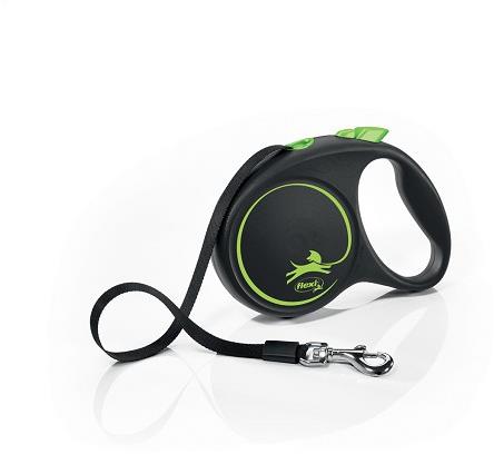 Flexi Black Design M pásek 5 m/25 kg zelené