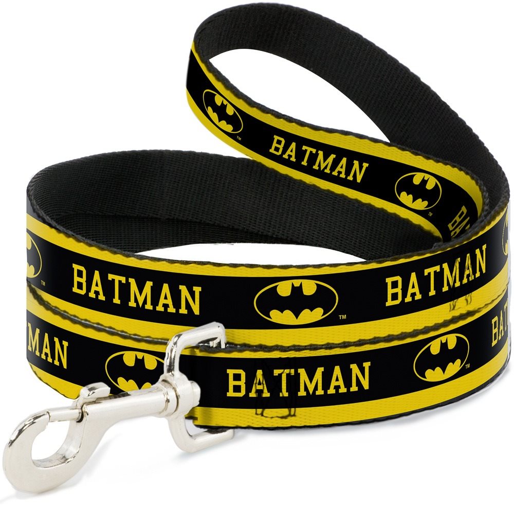 Buckle Down Odolné vodítko pro psa, délka 120 cm, Batman