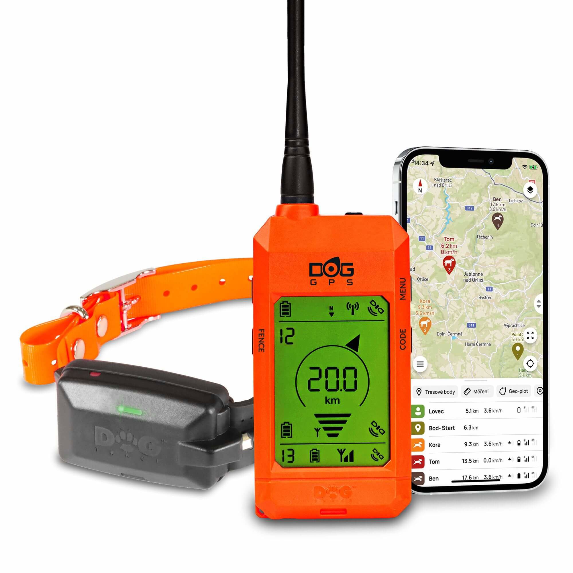 Dogtrace Vyhledávací zařízení pro psy DOG GPS X30 Short