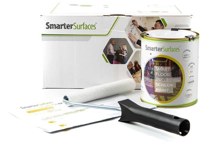 Chytrá zeď podlahový, bílý, 4.5 m² pro efektivní organizaci prostoru.