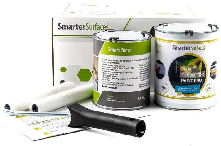 Chytrá zeď Pro - bílá tabule o rozměrech 4,5 m²