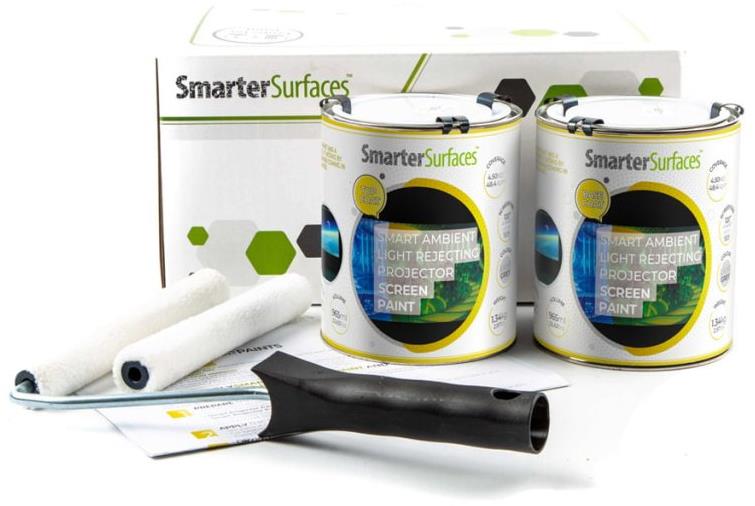 Chytrá zeď pro světlé místnosti, světle šedá barva