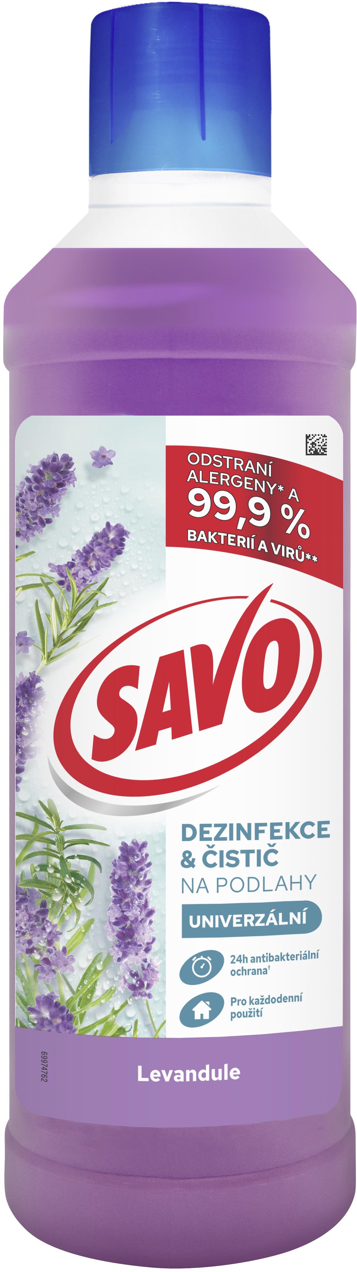 SAVO Bez Chloru Levandule 1 l