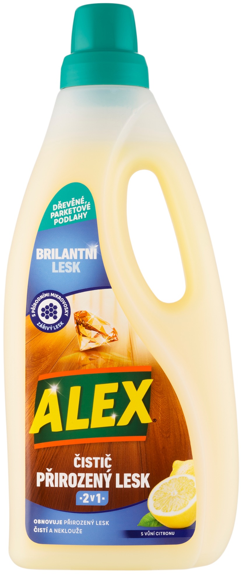 ALEX čistič přirozený lesk 2 v 1 na dřevo 750 ml