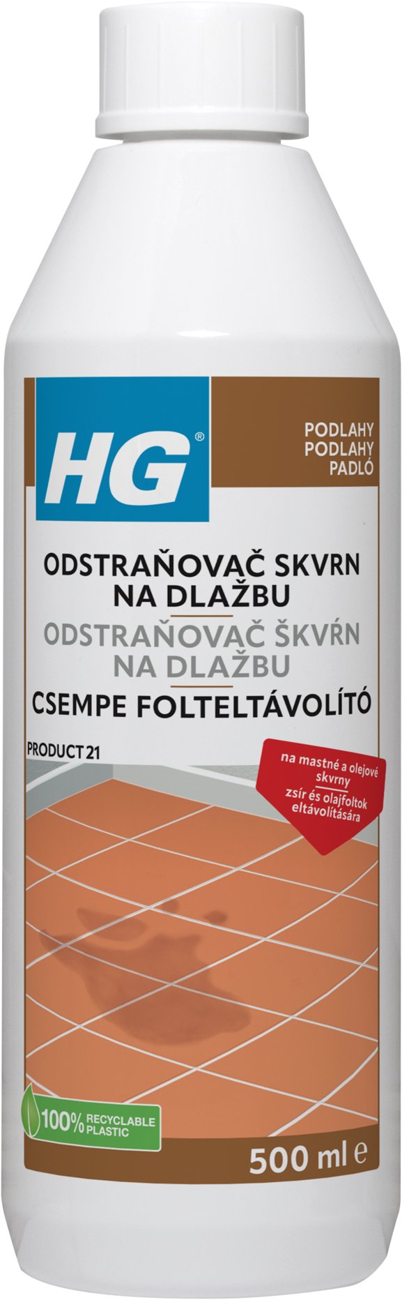 HG odstraňovač skvrn na dlažbu 500 ml