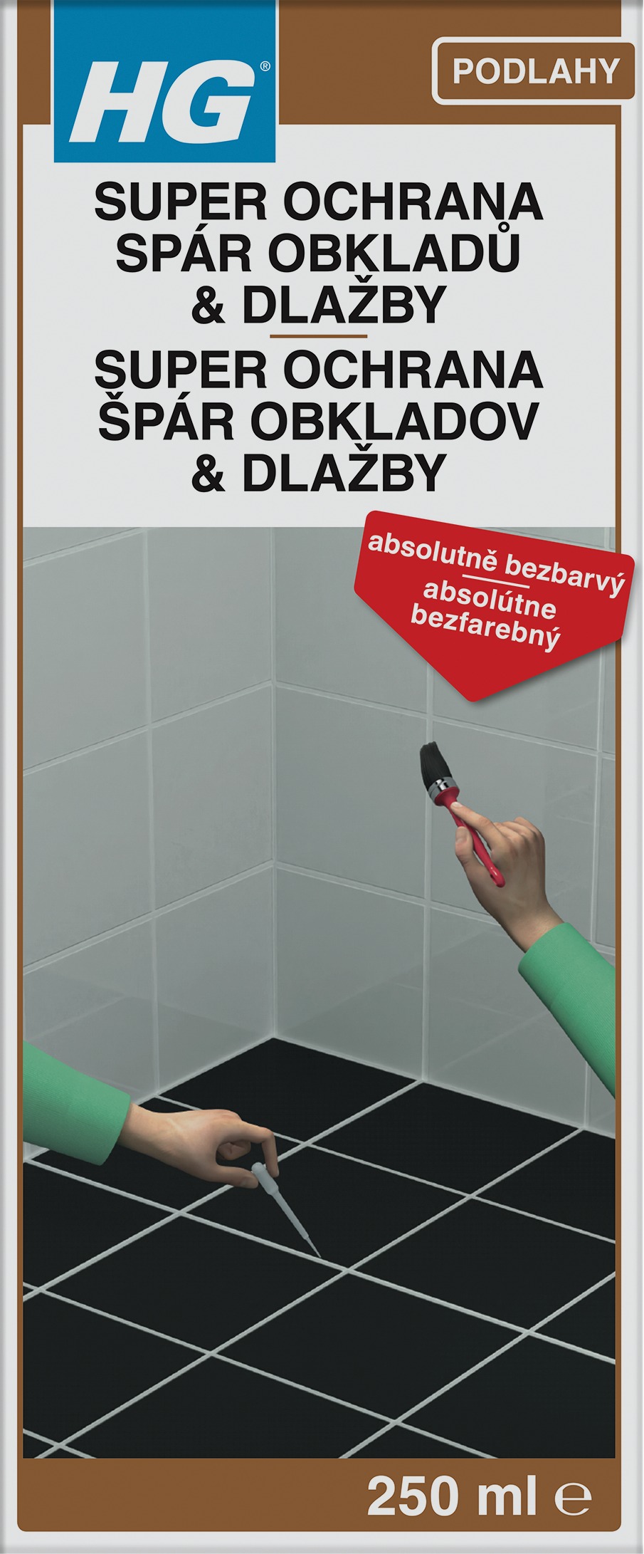 HG super ochrana spár obkladů & dlažby 250 ml