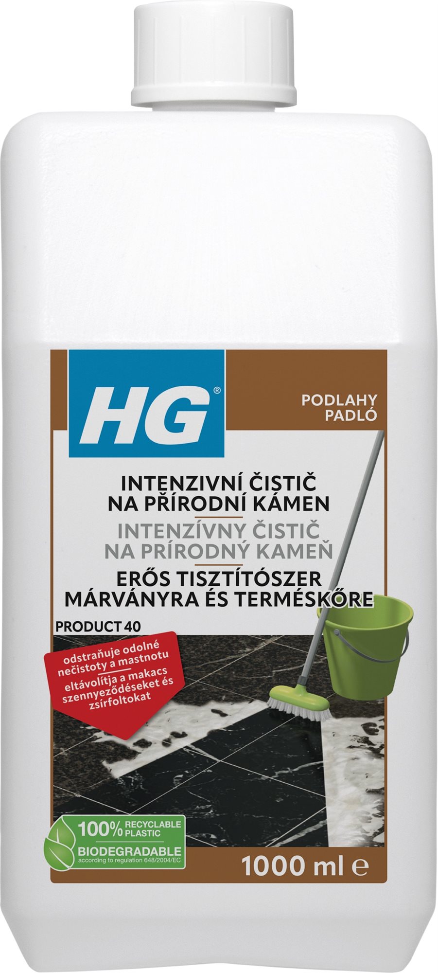 HG intenzivní čistič pro přírodní kámen 1000 ml