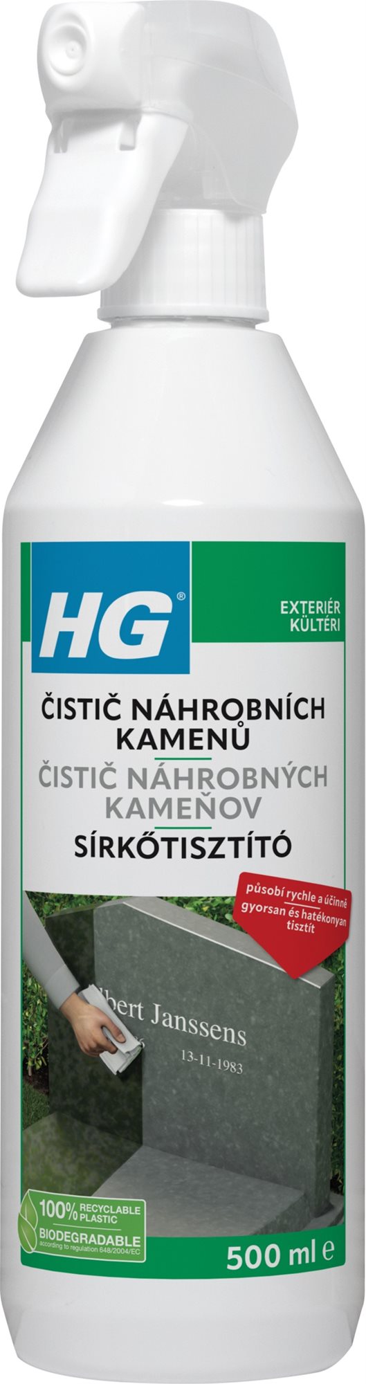 HG čistič náhrobních kamenů 500 ml