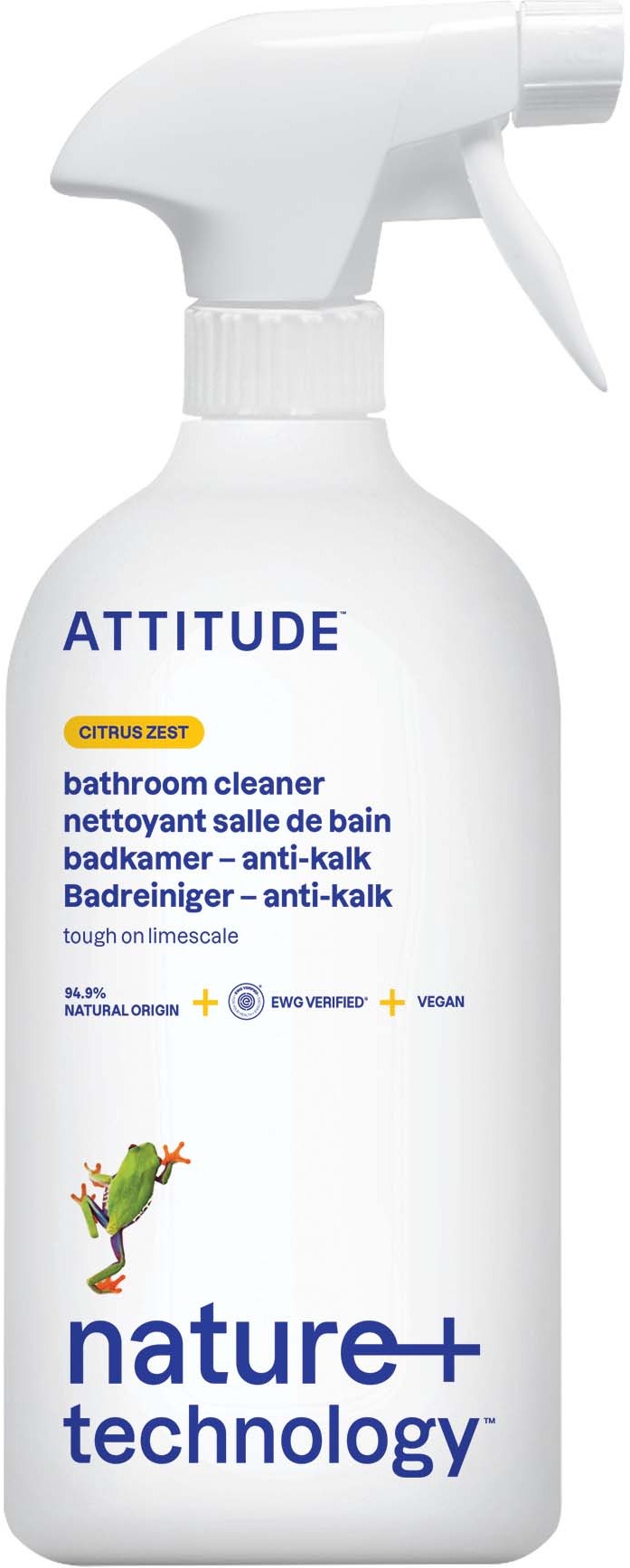 ATTITUDE Čistič na koupelny s vůní citronové kúry s rozprašovačem 800 ml