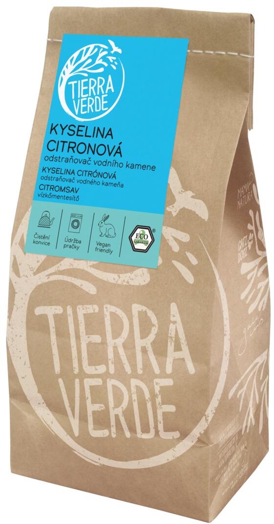 TIERRA VERDE Kyselina citronová – Odstraňovač vodního kamene 1 kg