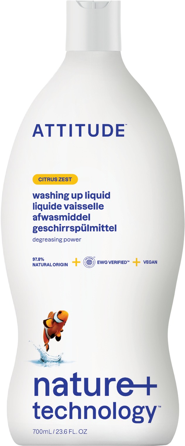 ATTITUDE Prostředek na mytí nádobí s vůní citronové kúry 700 ml