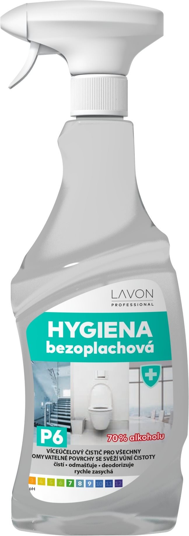 LAVON Bezoplachová s rozprašovačem 70% alkoholu, 500 ml