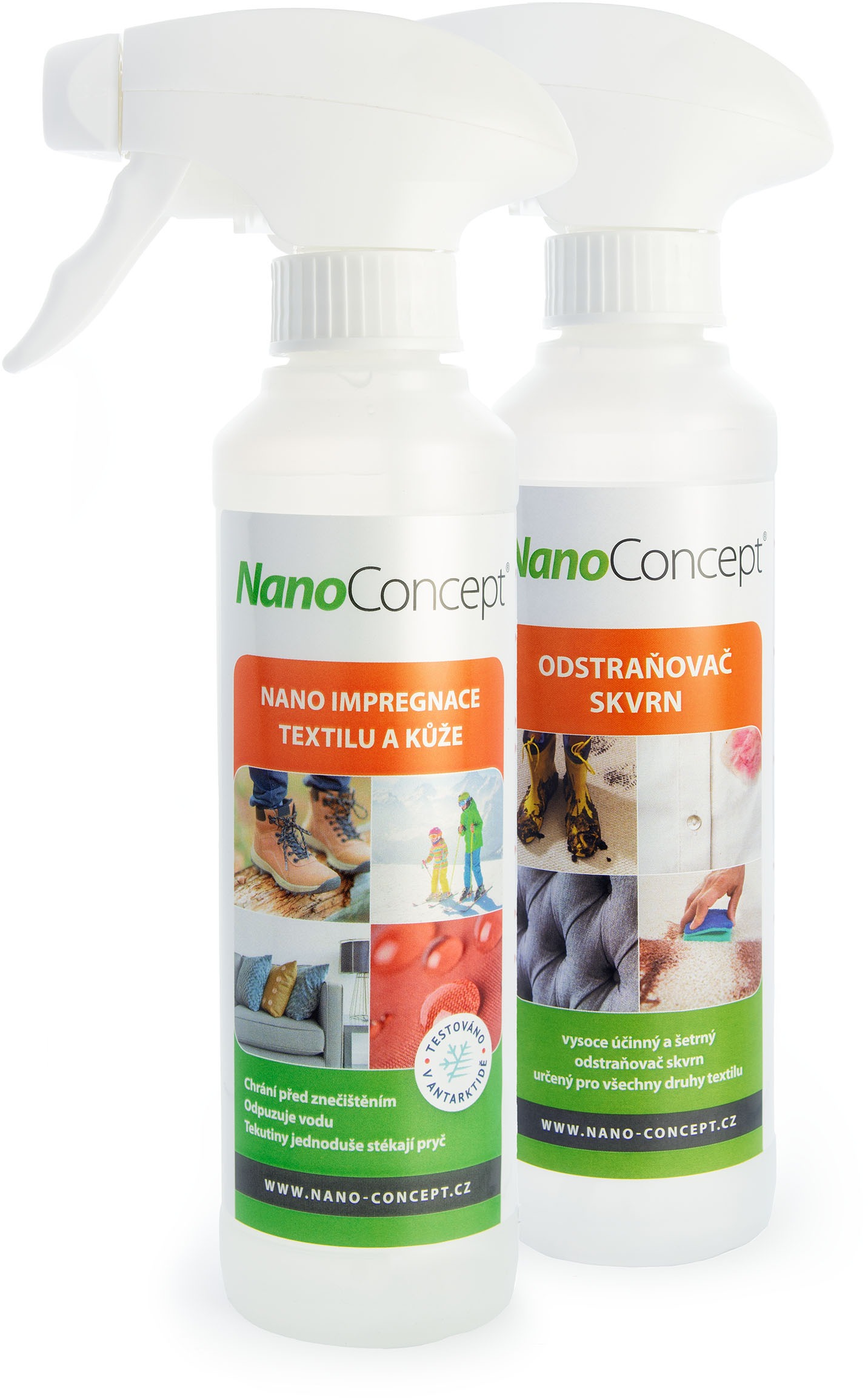 NanoConcept set Nano impregnace textilu a kůže 250 ml