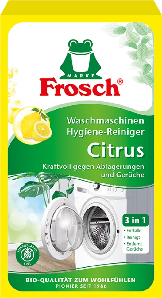 FROSCH EKO Hygienický čistič pračky Citrón 250 g