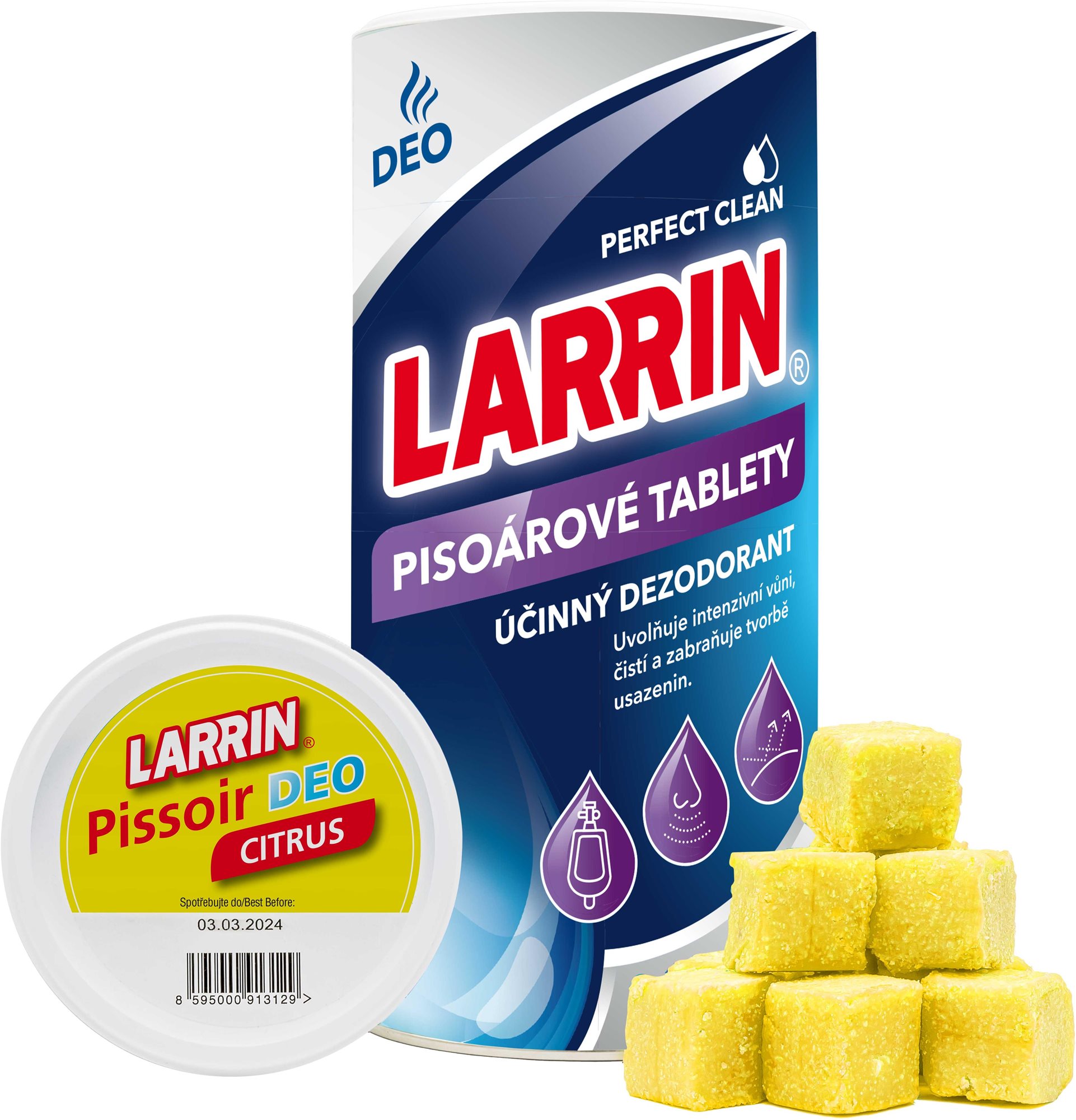 LARRIN WC Pissoir deo (tuba) citrus 900 g