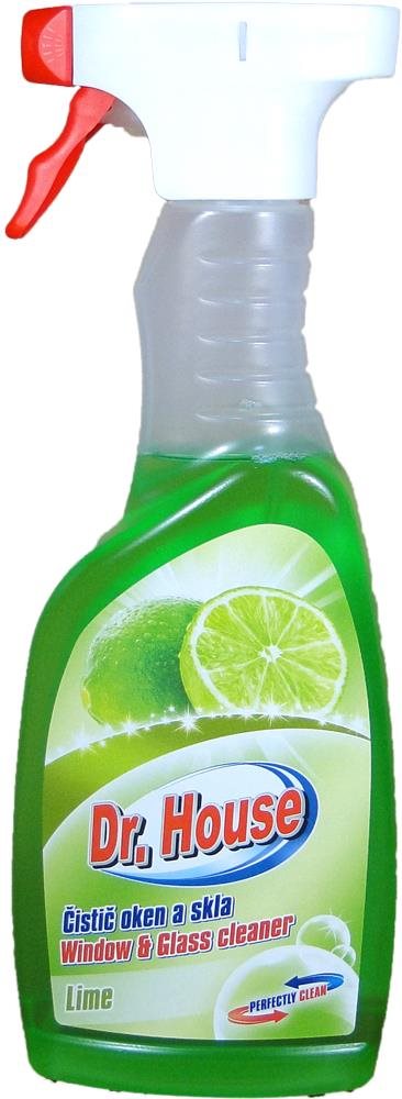 DR. HOUSE čistič oken s rozprašovačem Lime 500 ml