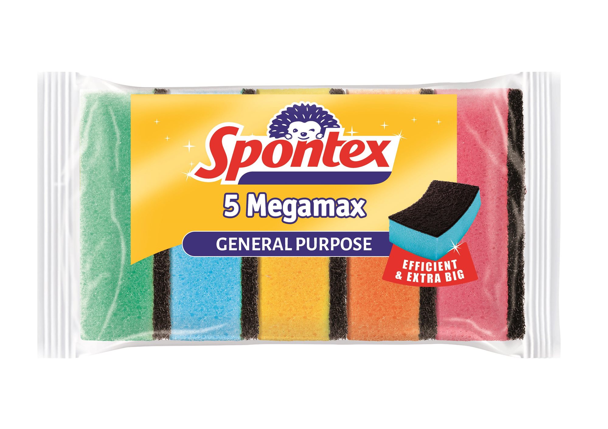 Spontex Megamax Antibac houbička 5 ks